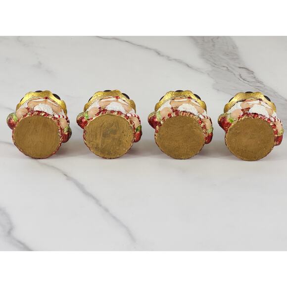 Christopher Radko Nutcracker Crunch Place Card Holder 2 1/4" Resin Holidays x4 - Picture 13 of 16